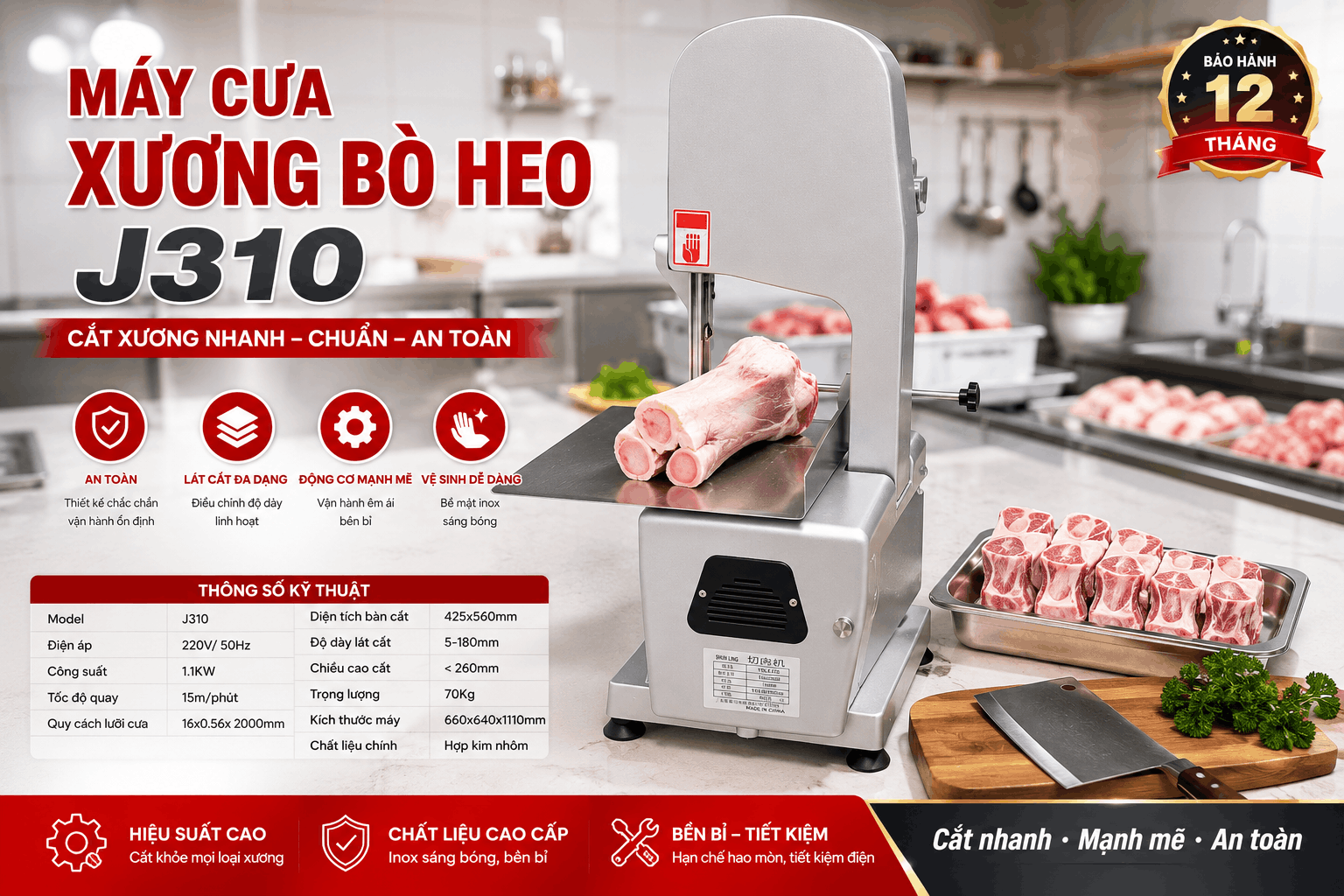 Máy cưa xương J310 phiên bản cao cấp