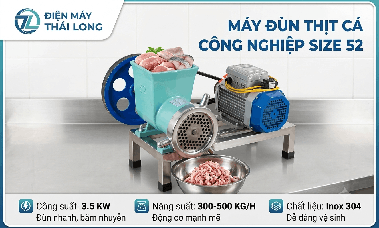 Máy xay đùn thịt công nghiệp 52