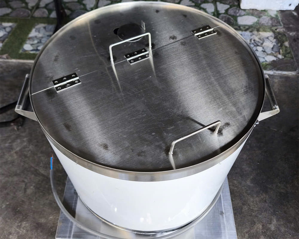 Thiết kế chống tràn của nồi 90L