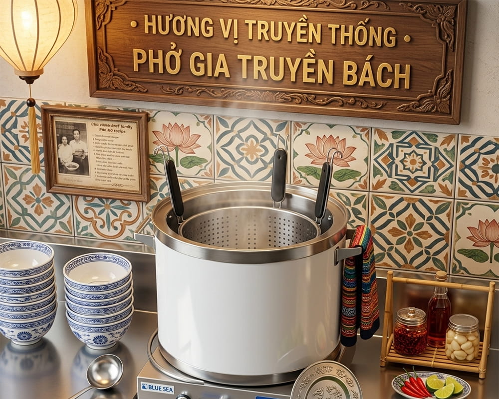 Nồi nấu phở inox 304 90L