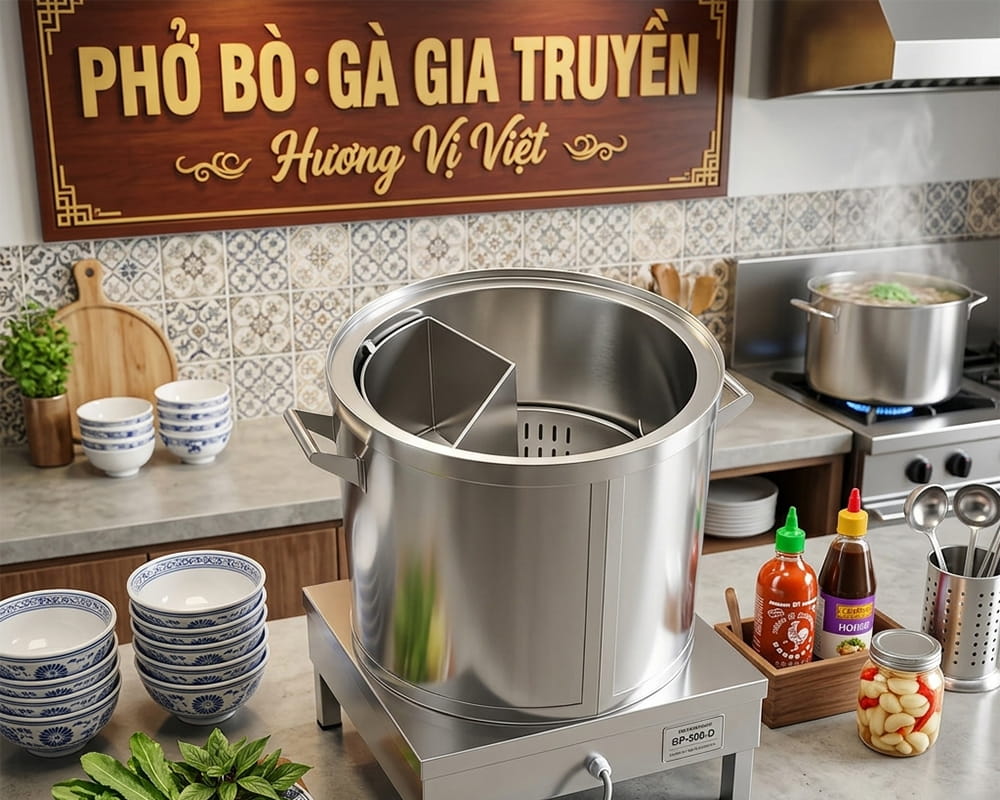 Nồi nấu bún phở 90L