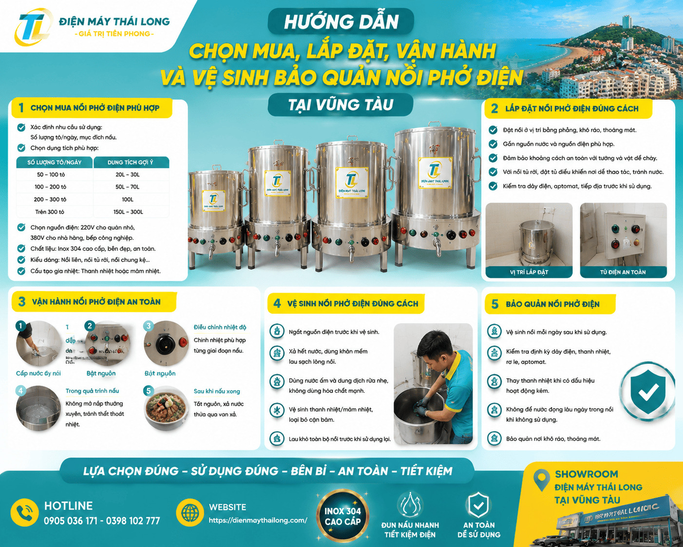Cách chọn mua và sử dụng nồi phở điện