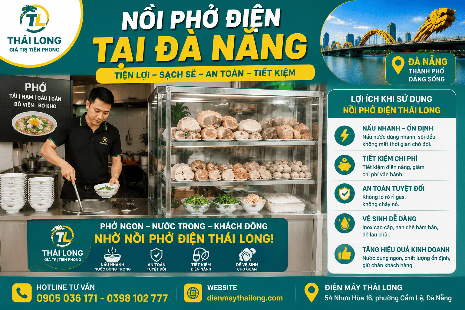 Nồi nấu bún phở điện inox 304
