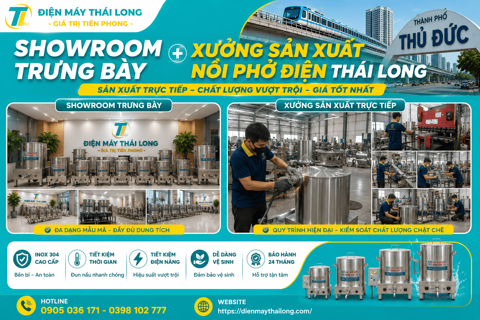 Nồi phở điện Thái Long