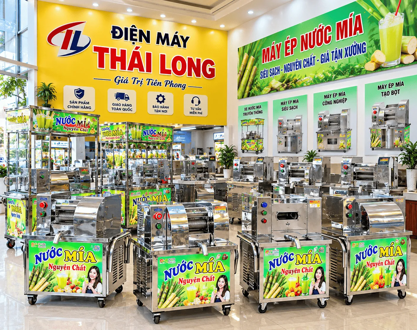 Báo giá máy ép mía tại Long An