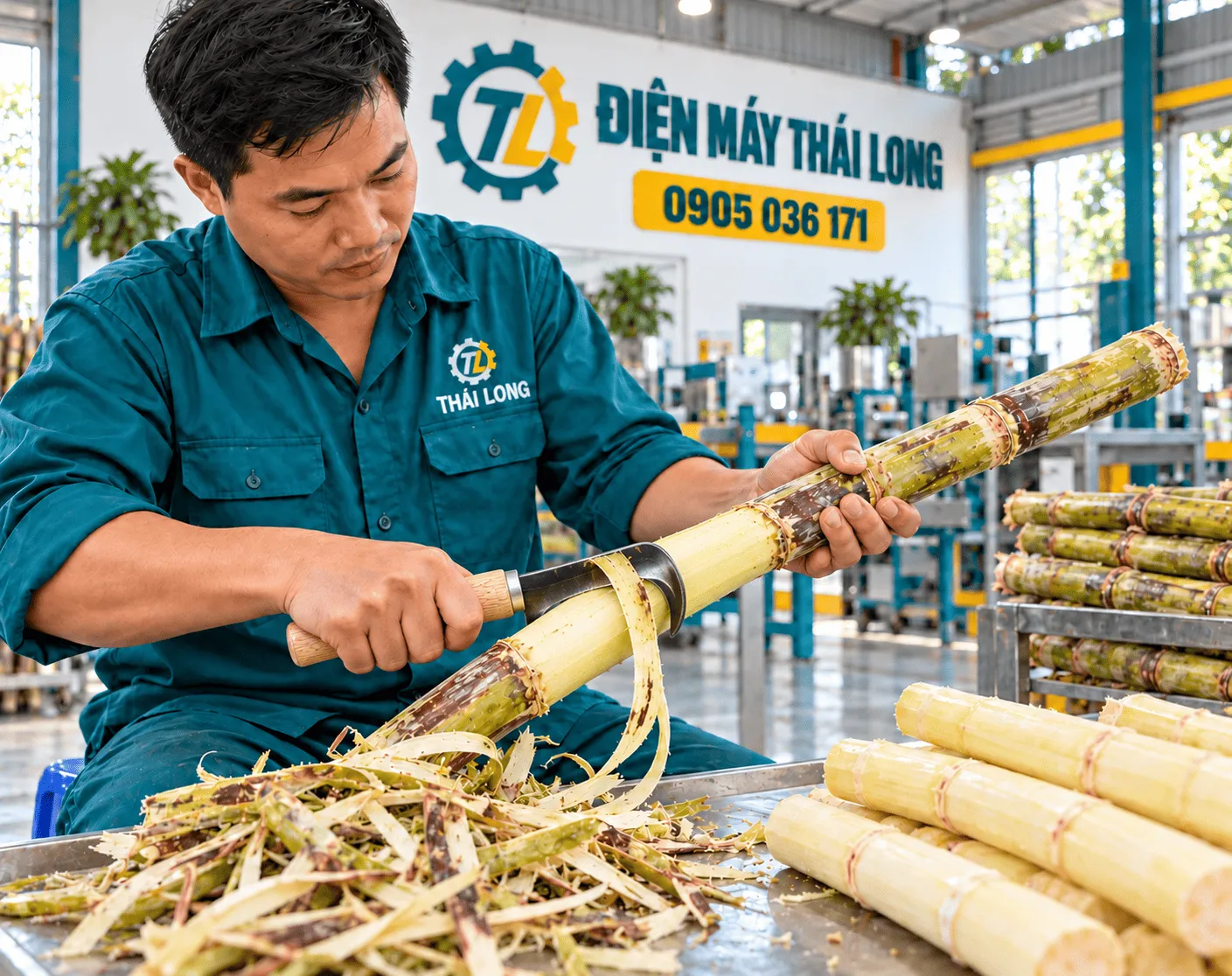 Dao cạo vỏ mía thủ công