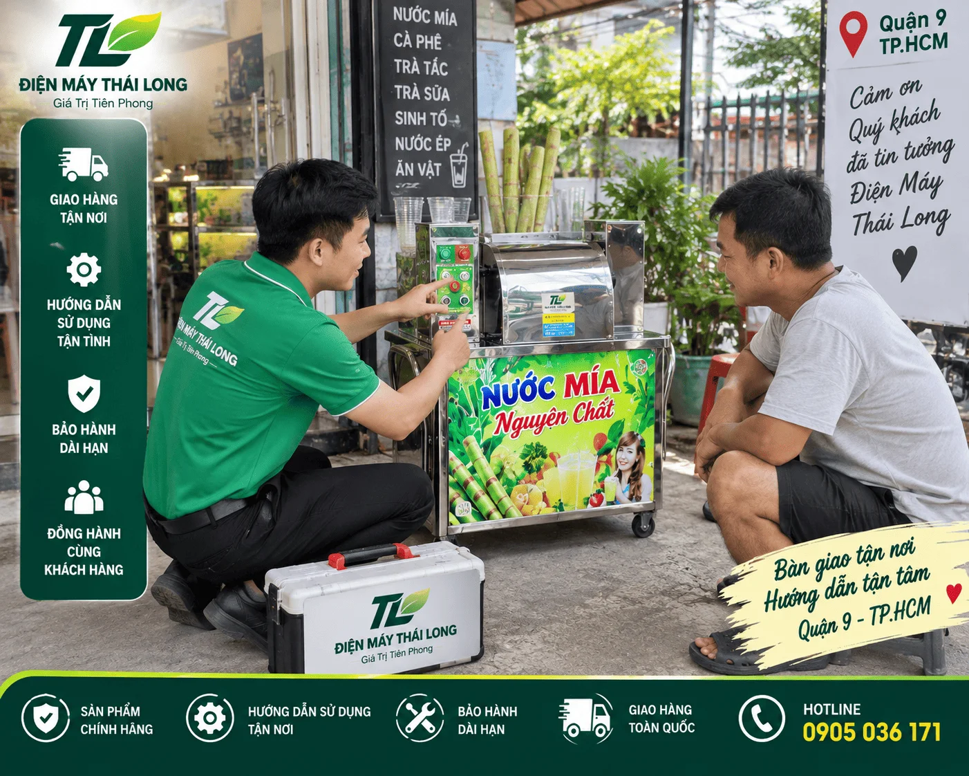 Địa chỉ bán máy ép nước mía tại TPHCM