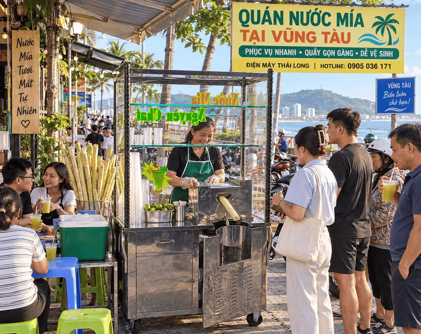 Kinh doanh nước mía tại Vũng Tàu