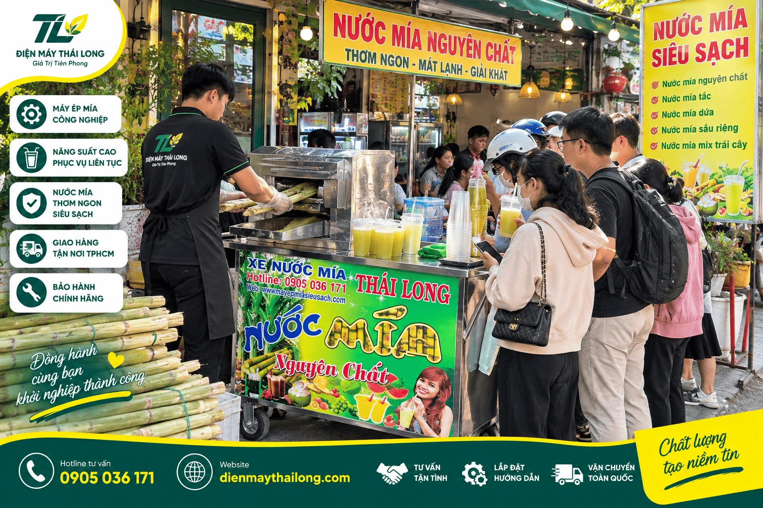 Máy ép mía công nghiệp tại TPHCM