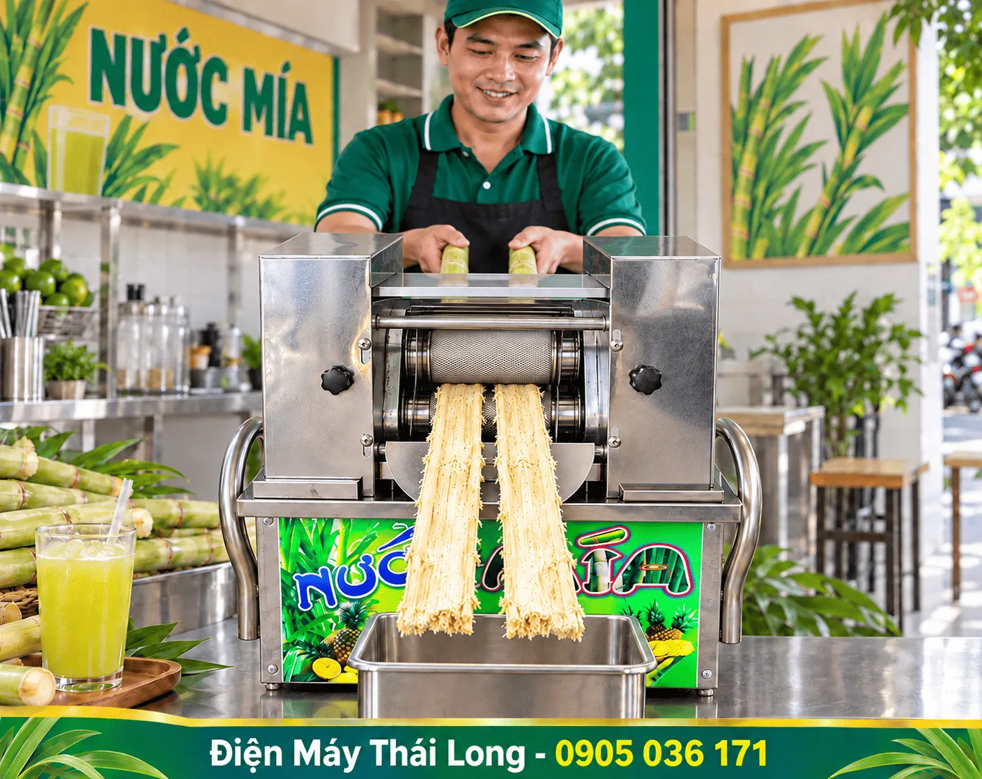 Máy ép nước mía siêu sạch