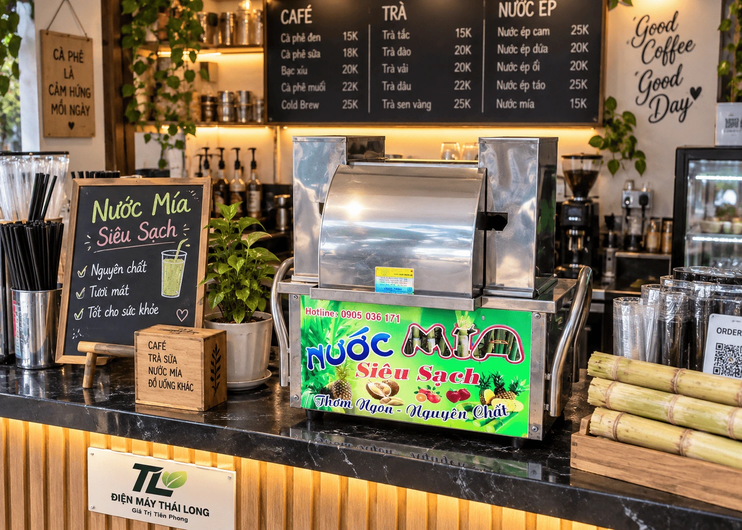 Máy ép nước mía siêu sạch tại TPHCM