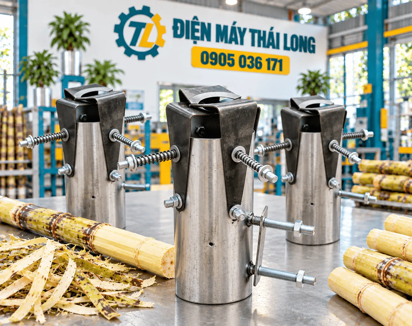 Ống cạo vỏ mía thủ công