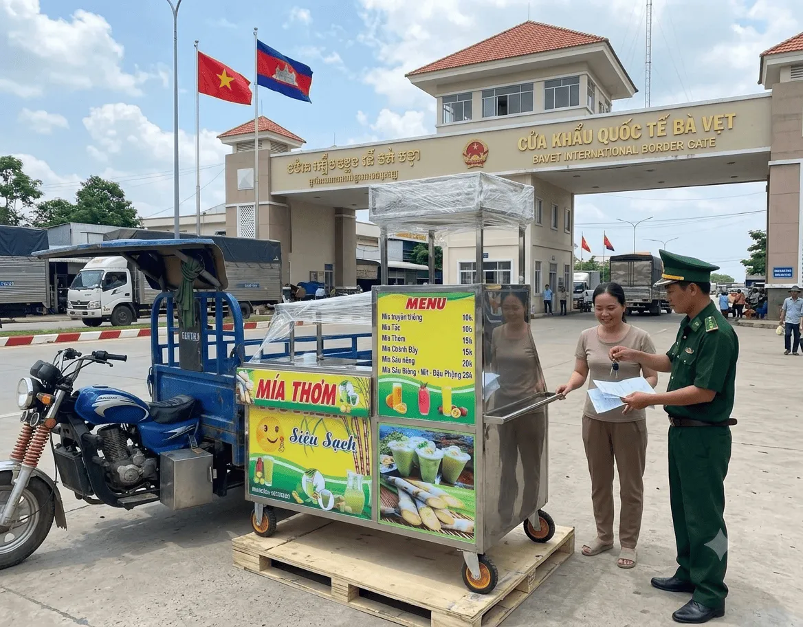 Xe nước mía công nghiệp giao Tây Ninh