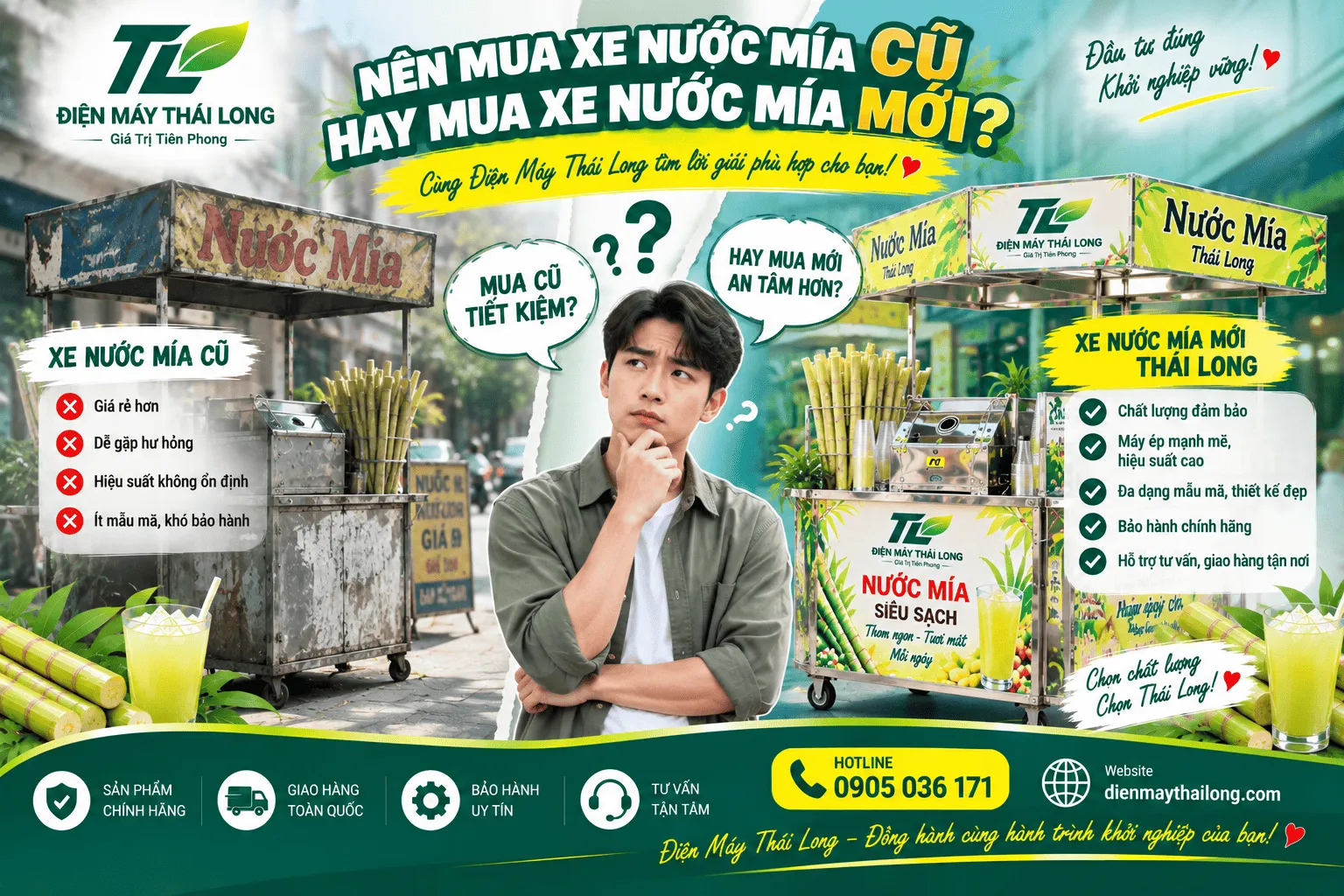 Xe nước mía cũ tại Thủ Đức