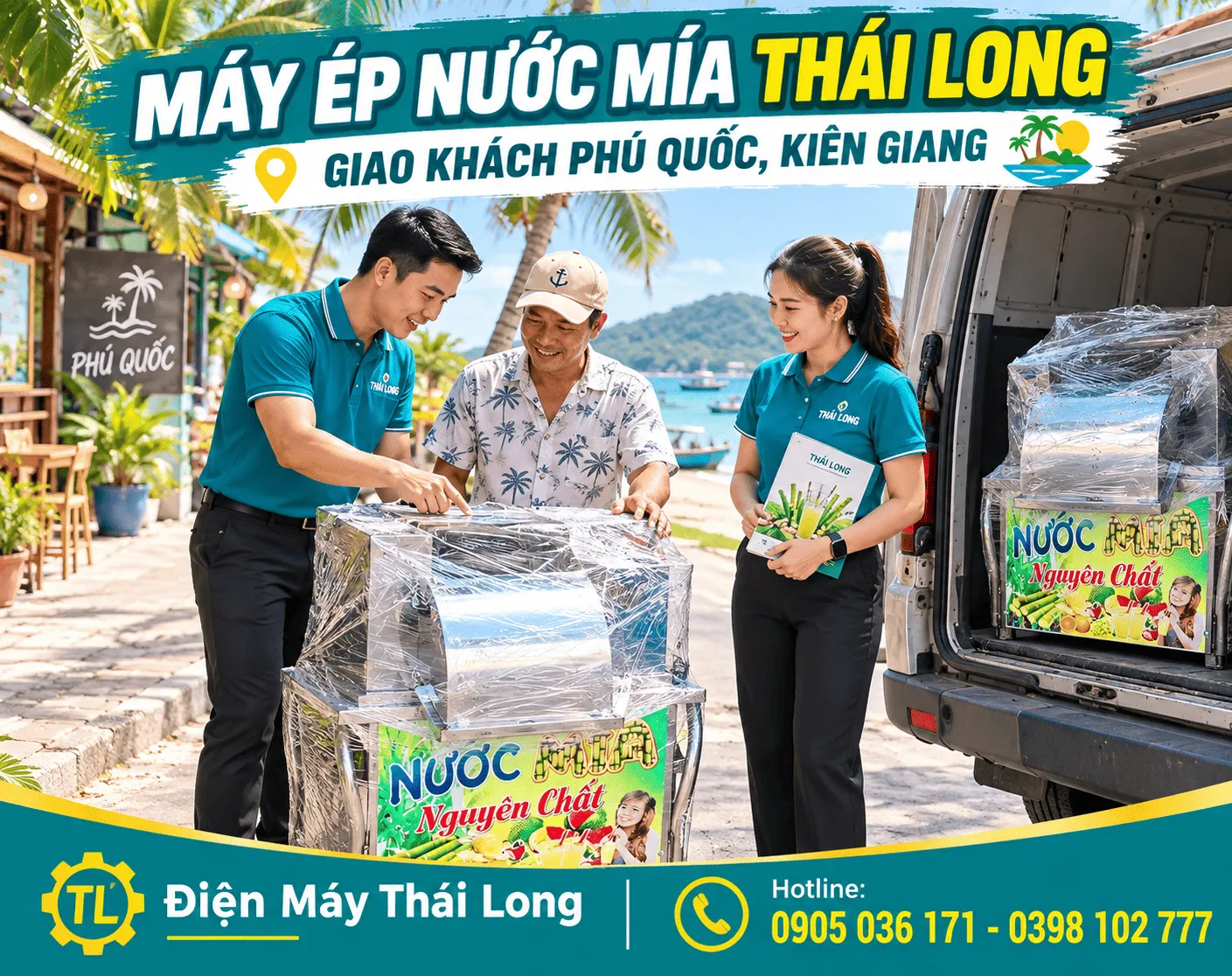 Xe nước mía giao khách Phú Quốc Kiên Giang