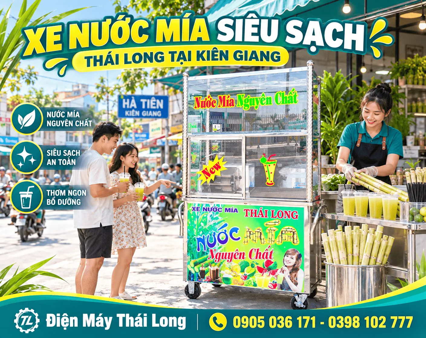 Xe nước mía siêu sạch