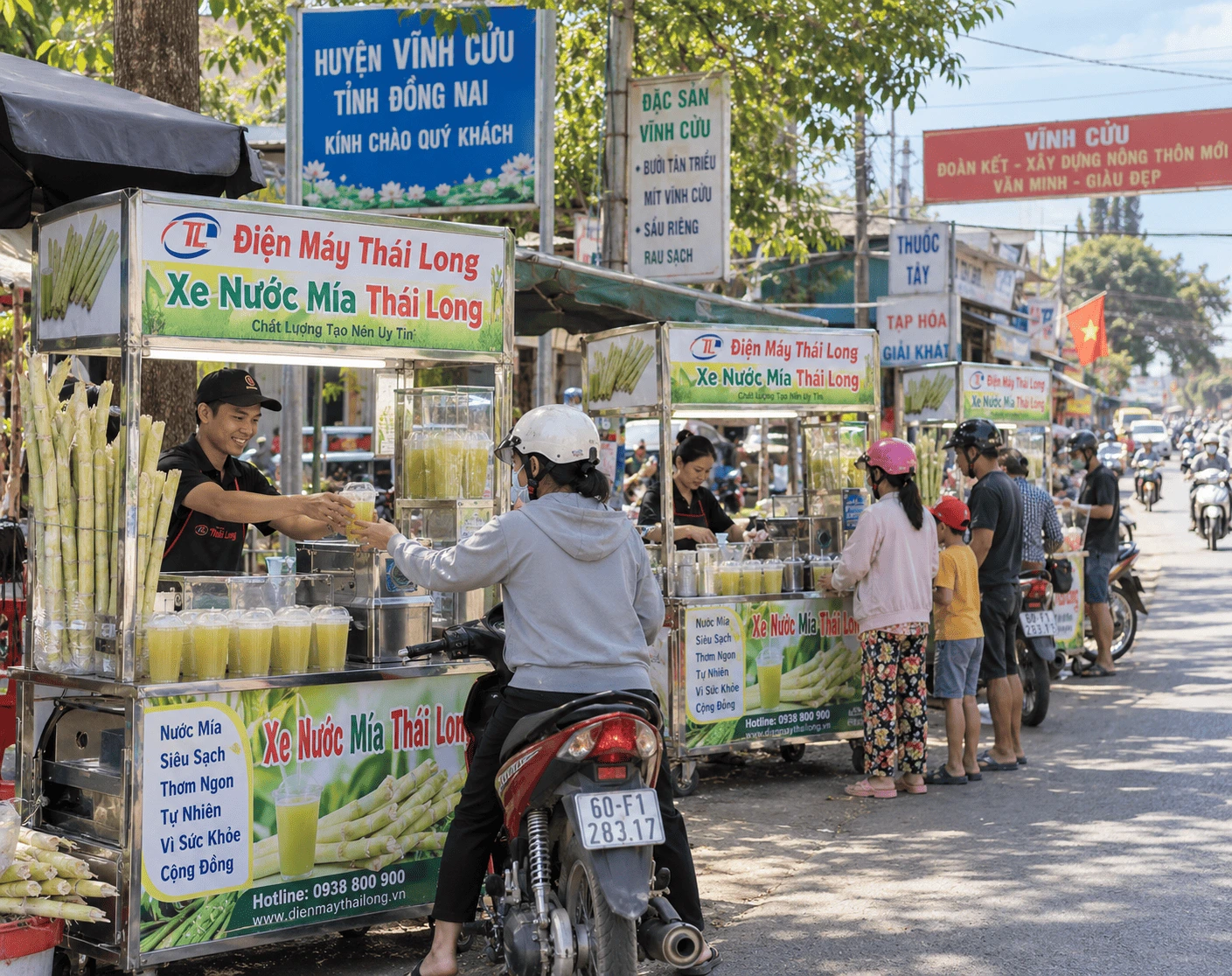 Xe nước mía Thái Long ở Vĩnh Cửu