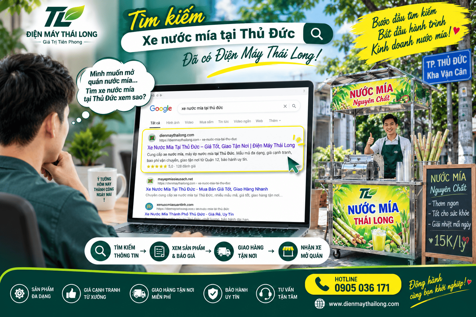 Kinh doanh nước mía tại Thủ Đức