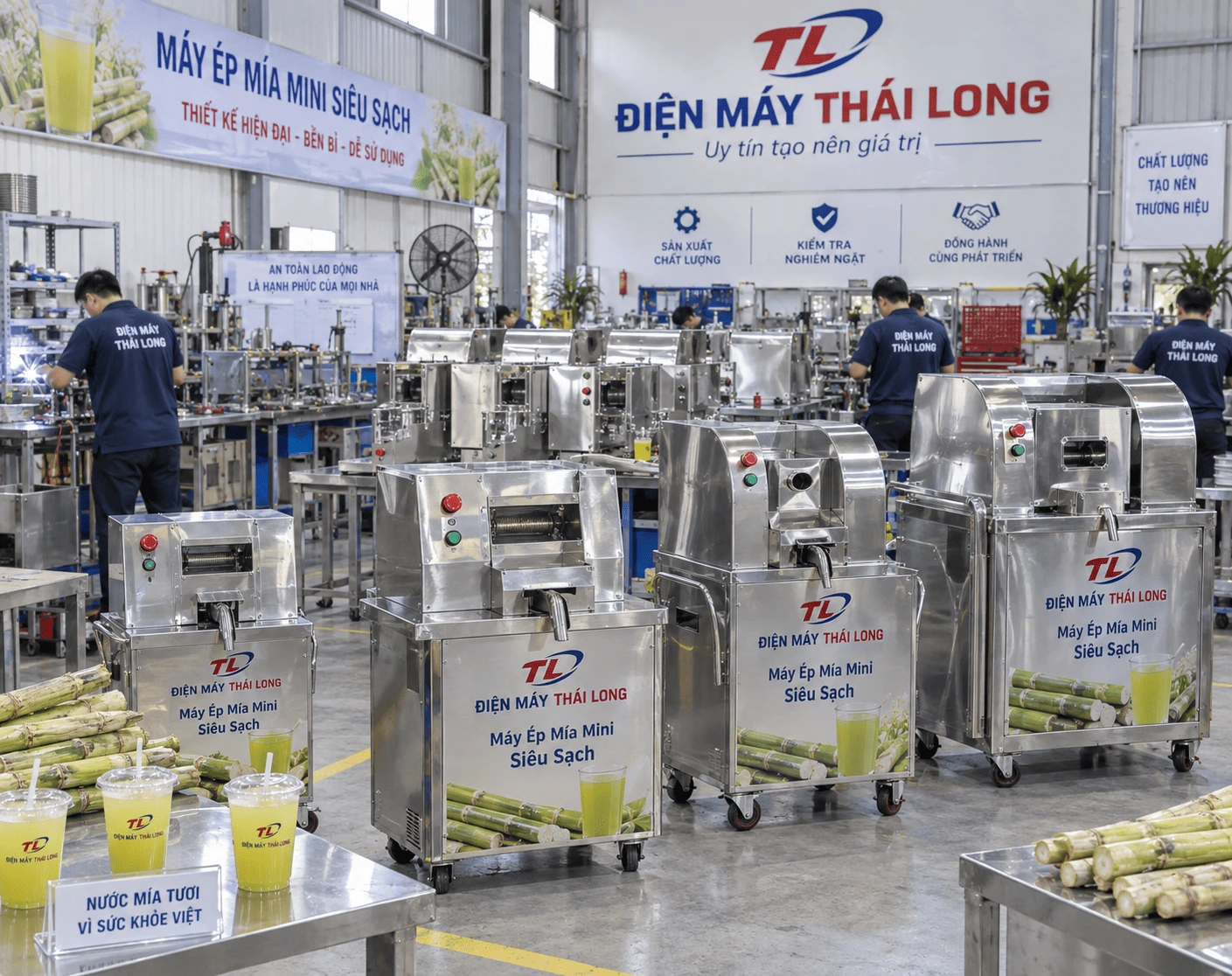 Xưởng sản xuất máy ép mía