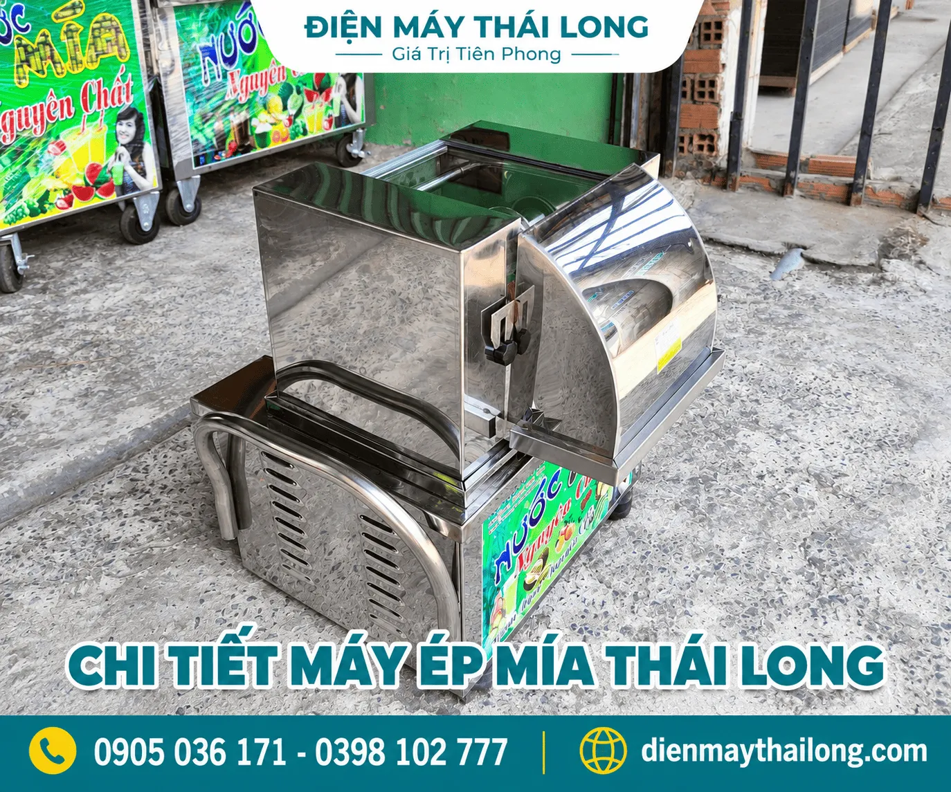 Xe nước mía, máy ép mía Nha Trang Khánh Hòa 8