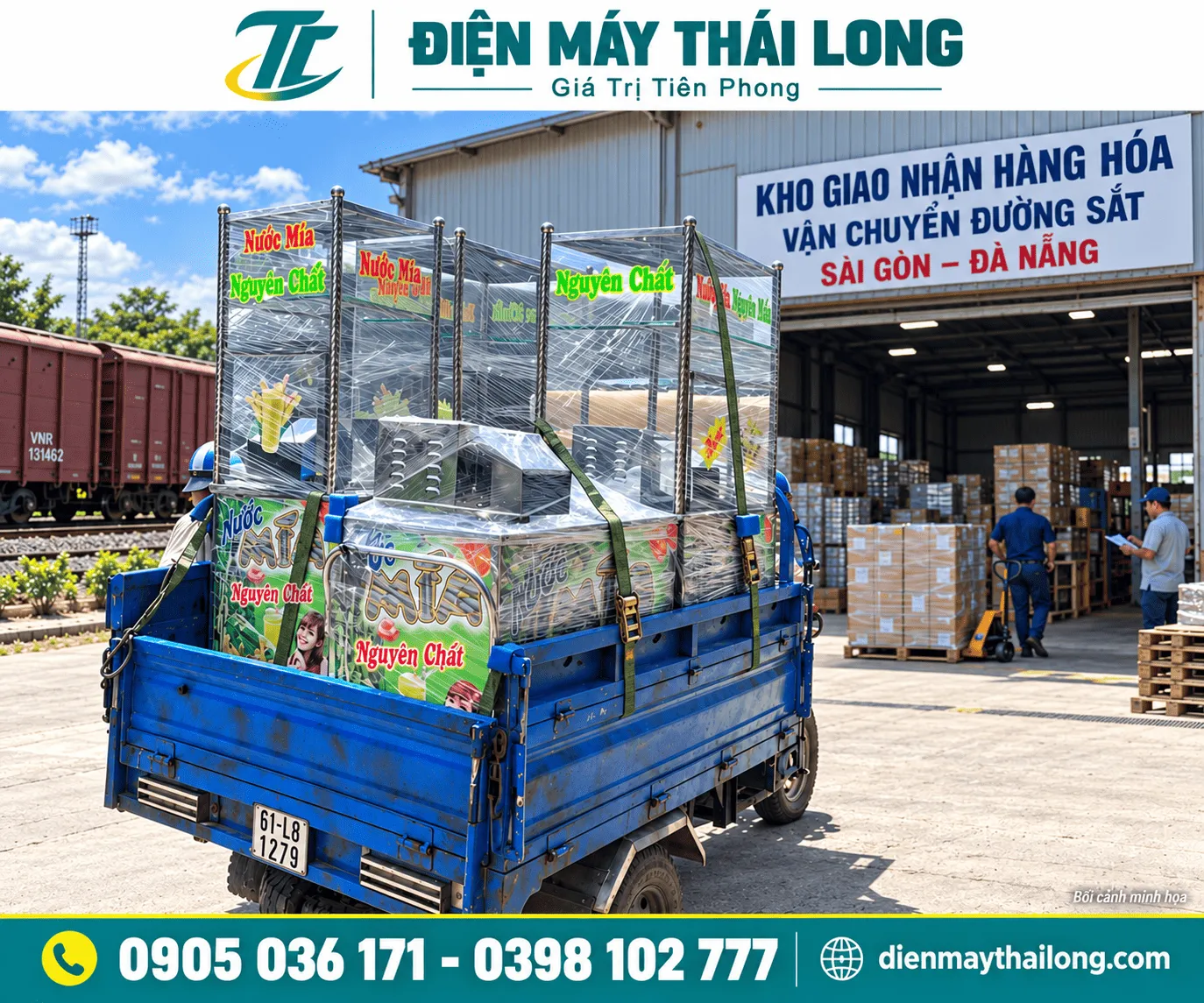 Xe nước mía giao khách ở Đà Nẵng