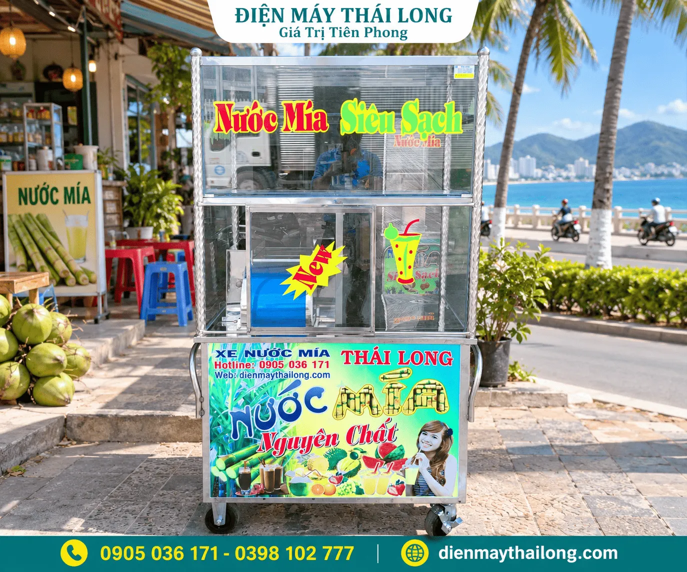 Xe nước mía, máy ép mía Nha Trang Khánh Hòa 10