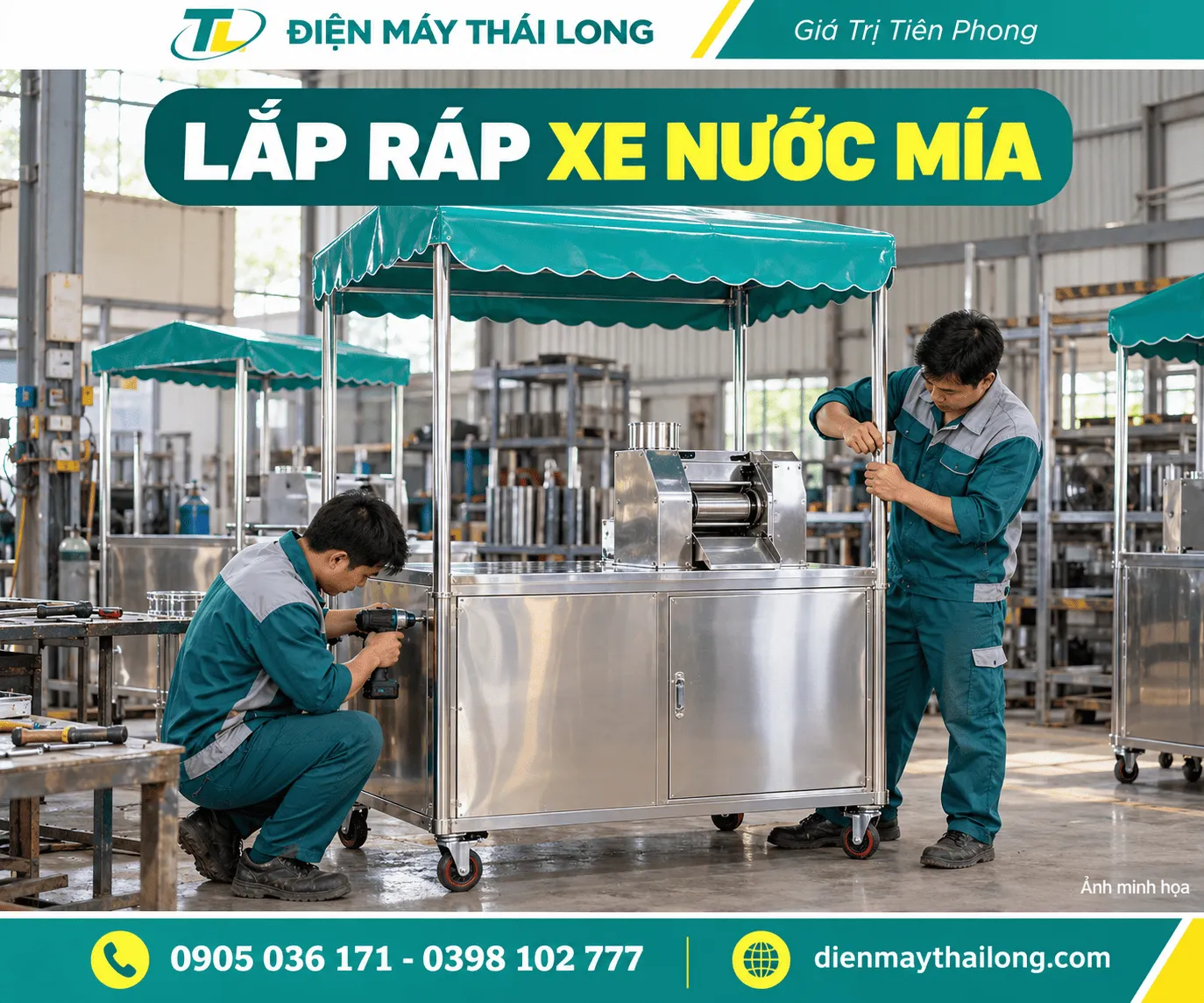Xe nước mía, máy ép mía Nha Trang Khánh Hòa 7