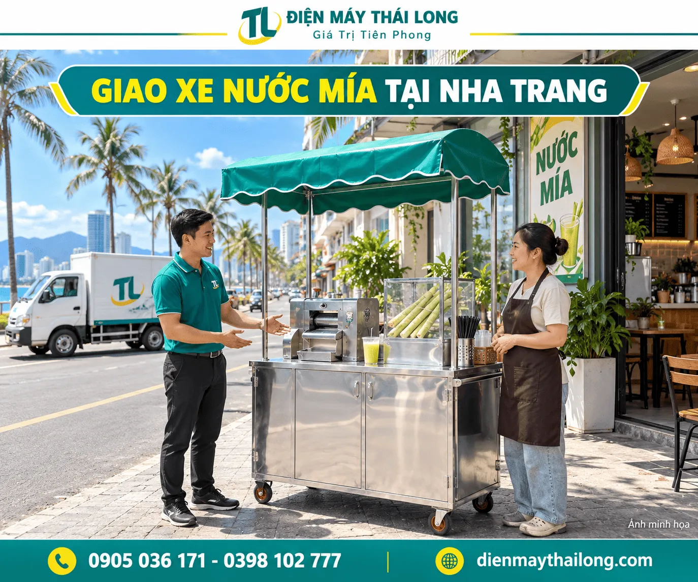 Xe nước mía, máy ép mía Nha Trang Khánh Hòa 6
