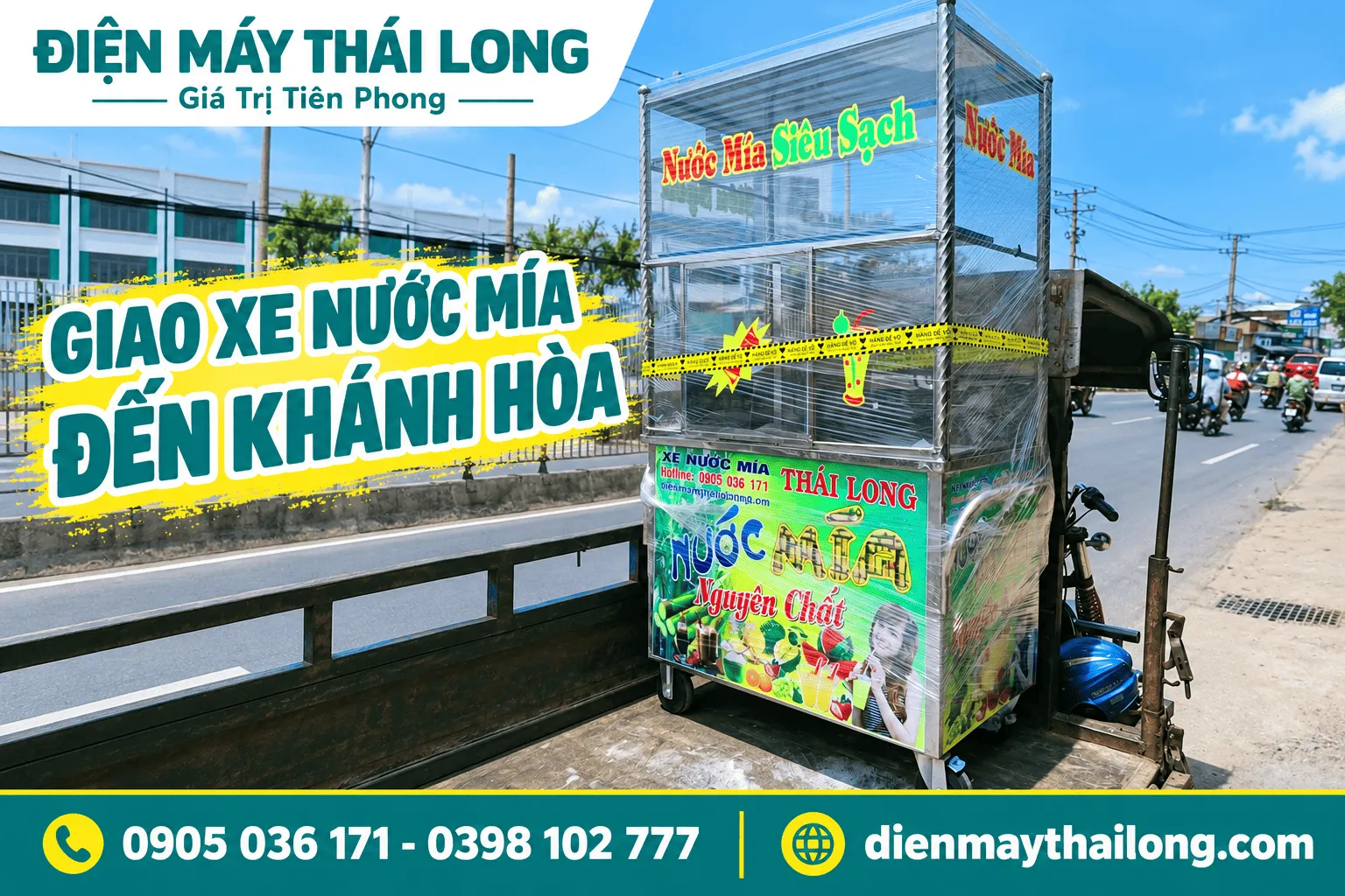 Xe nước mía, máy ép mía Nha Trang Khánh Hòa 4