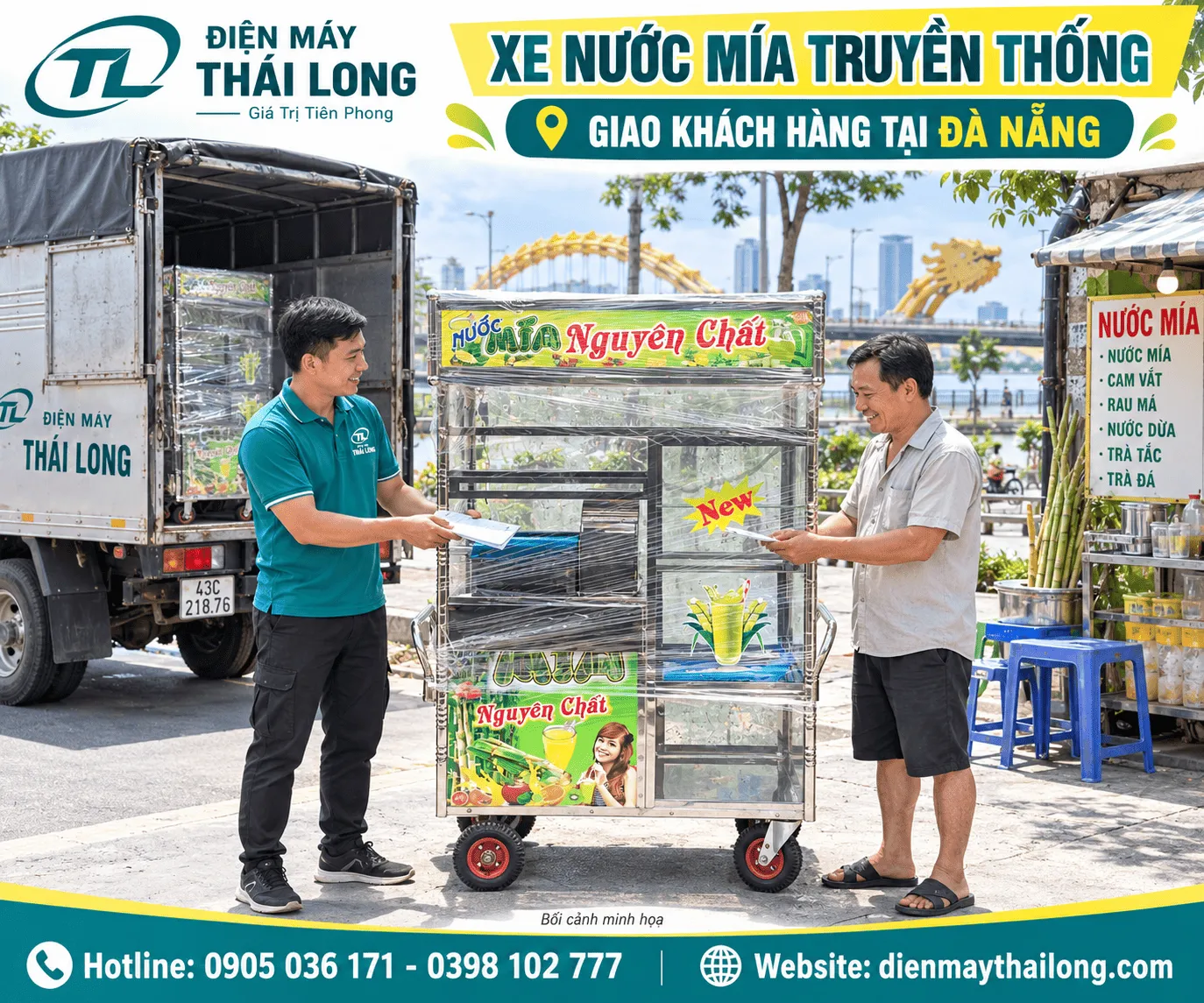 Xe nước mía truyền thống tại Đà Nẵng