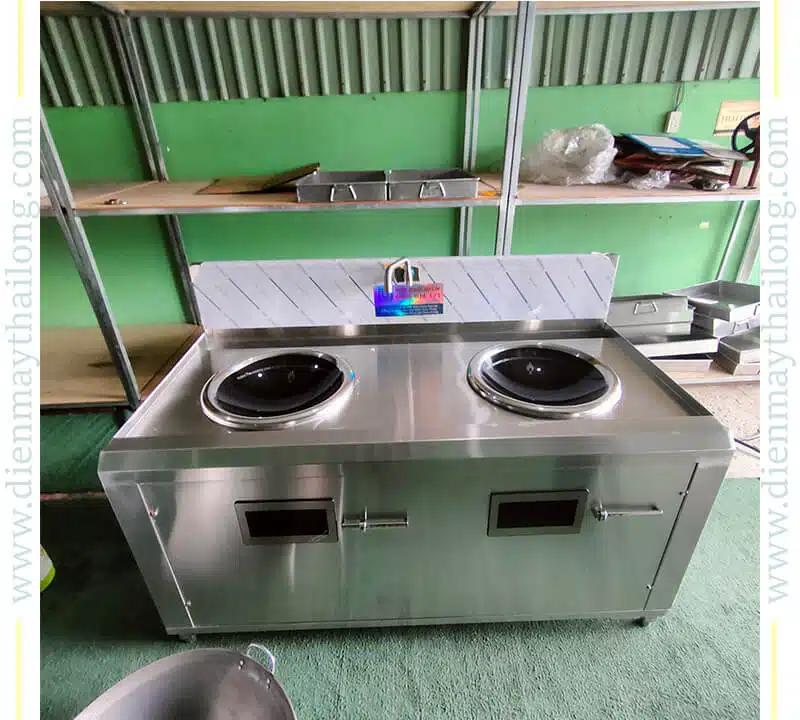 Bếp Từ Công Nghiệp 15000W Mặt Lõm Đôi