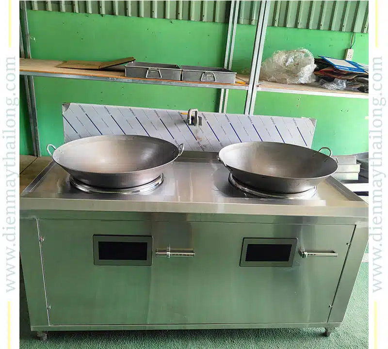 Bếp Từ Công Nghiệp 15000W Chảo Liền Đôi