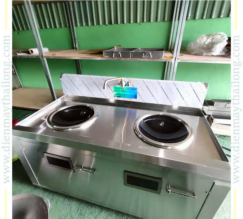 Bếp Từ Công Nghiệp 15000W Mặt Phẳng Đôi