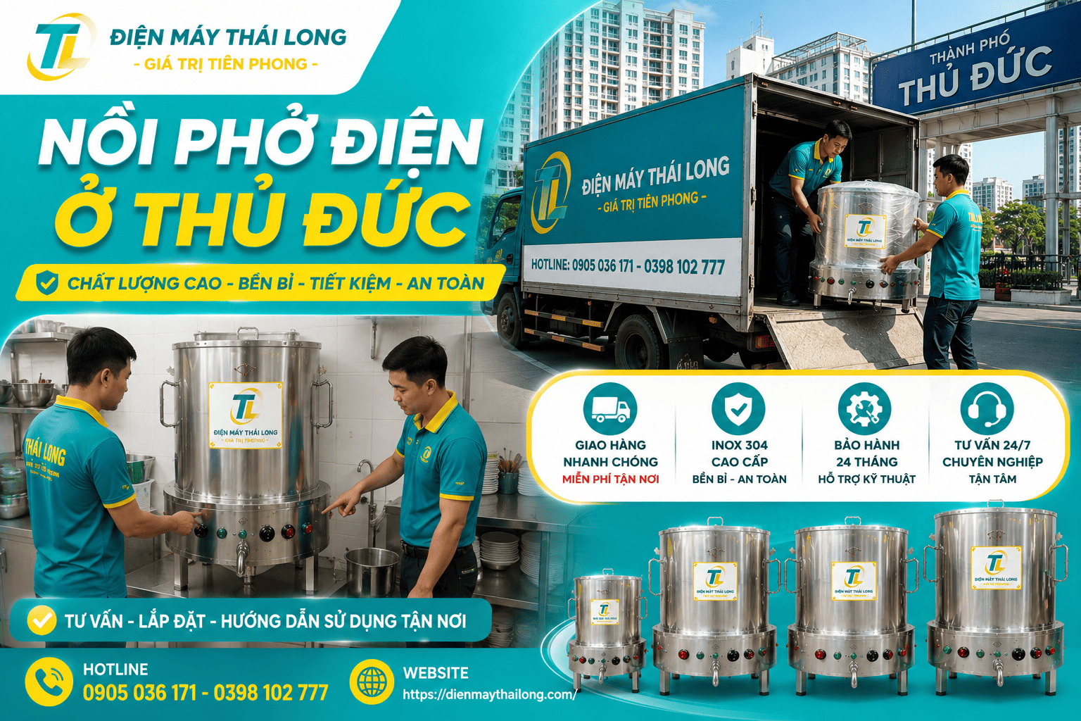 Nồi phở điện ở Thủ Đức