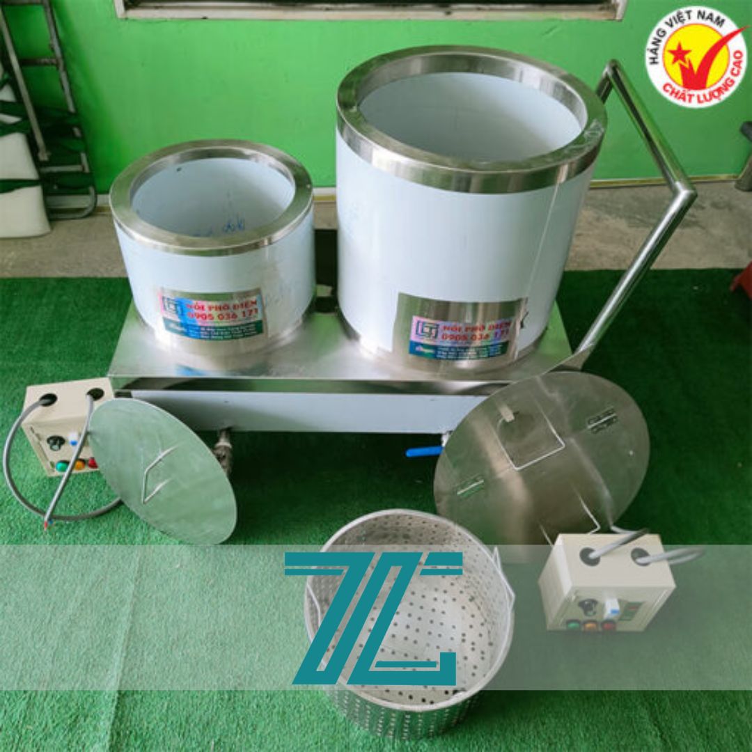 Nồi phở điện là giải pháp tuyệt vời để giúp các quán phở tiết kiệm thời gian nấu nước phở.