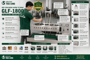 Máy dán màng nhôm tự động GLF-1800