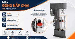 Cấu tạo bàn đỡ chai của máy SK-40