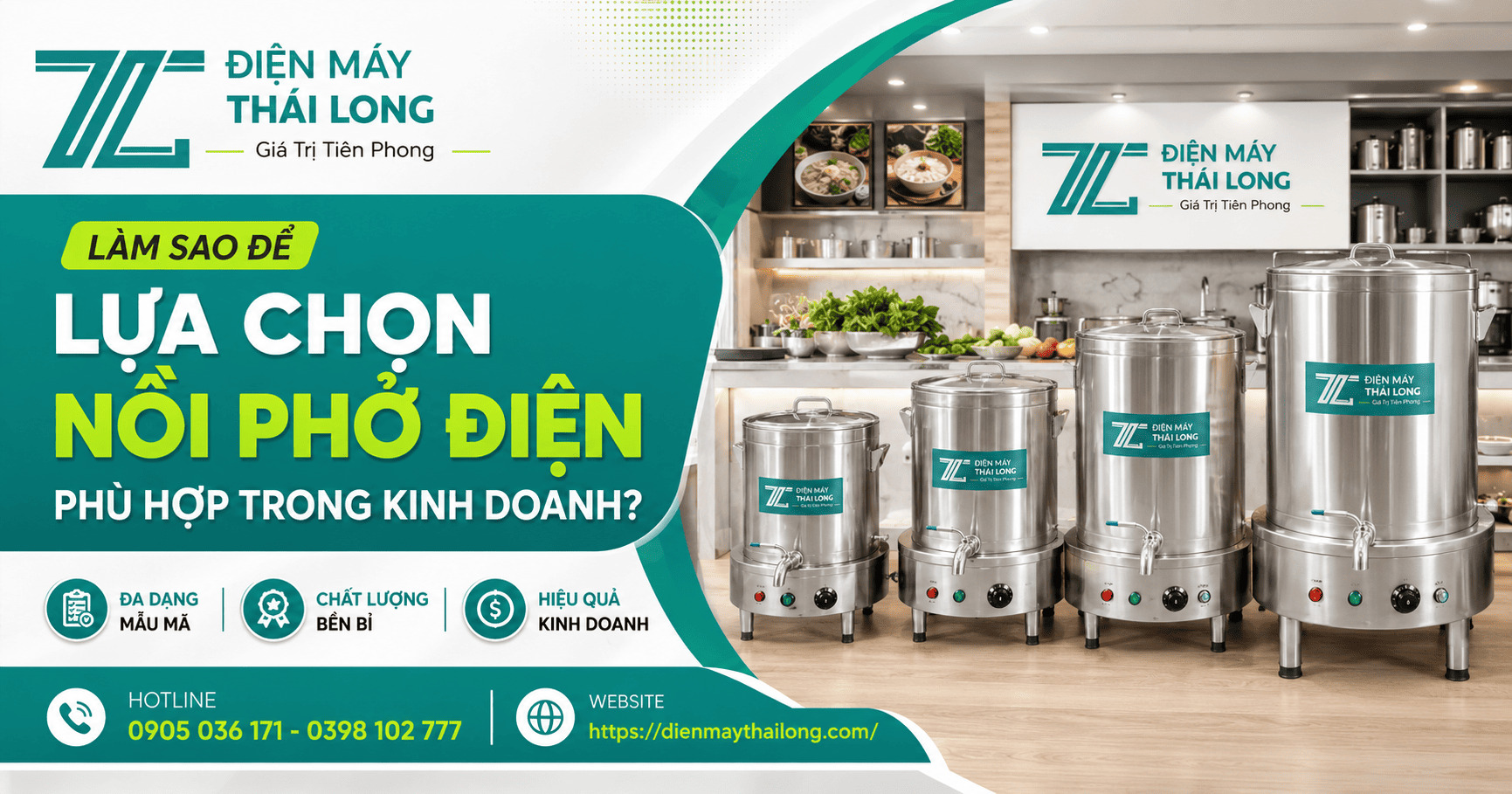Cách lựa chọn nồi phở điện phù hợp trong kinh doanh