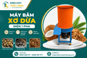 Ưu điểm của máy băm xơ dừa, băm rơm