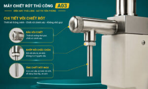 Vòi chiết của máy A03