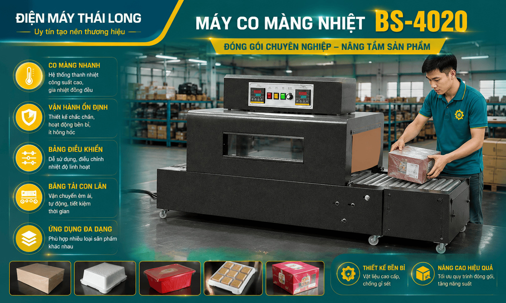 Máy co màng công nghiệp tự động BS-4020