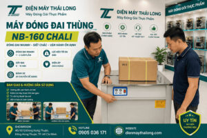 Địa chỉ bán máy đóng đai thùng NB-168 Chali