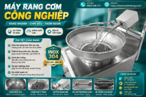 Cấu tạo chảo rang cơm thép PU