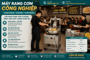 Máy chiên xào thực phẩm công nghiệp