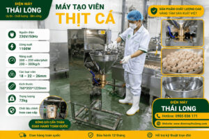 Chuyển giao máy làm viên thịt cá