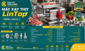 Thông số kỹ thuật của máy xay thịt LMM-12-1