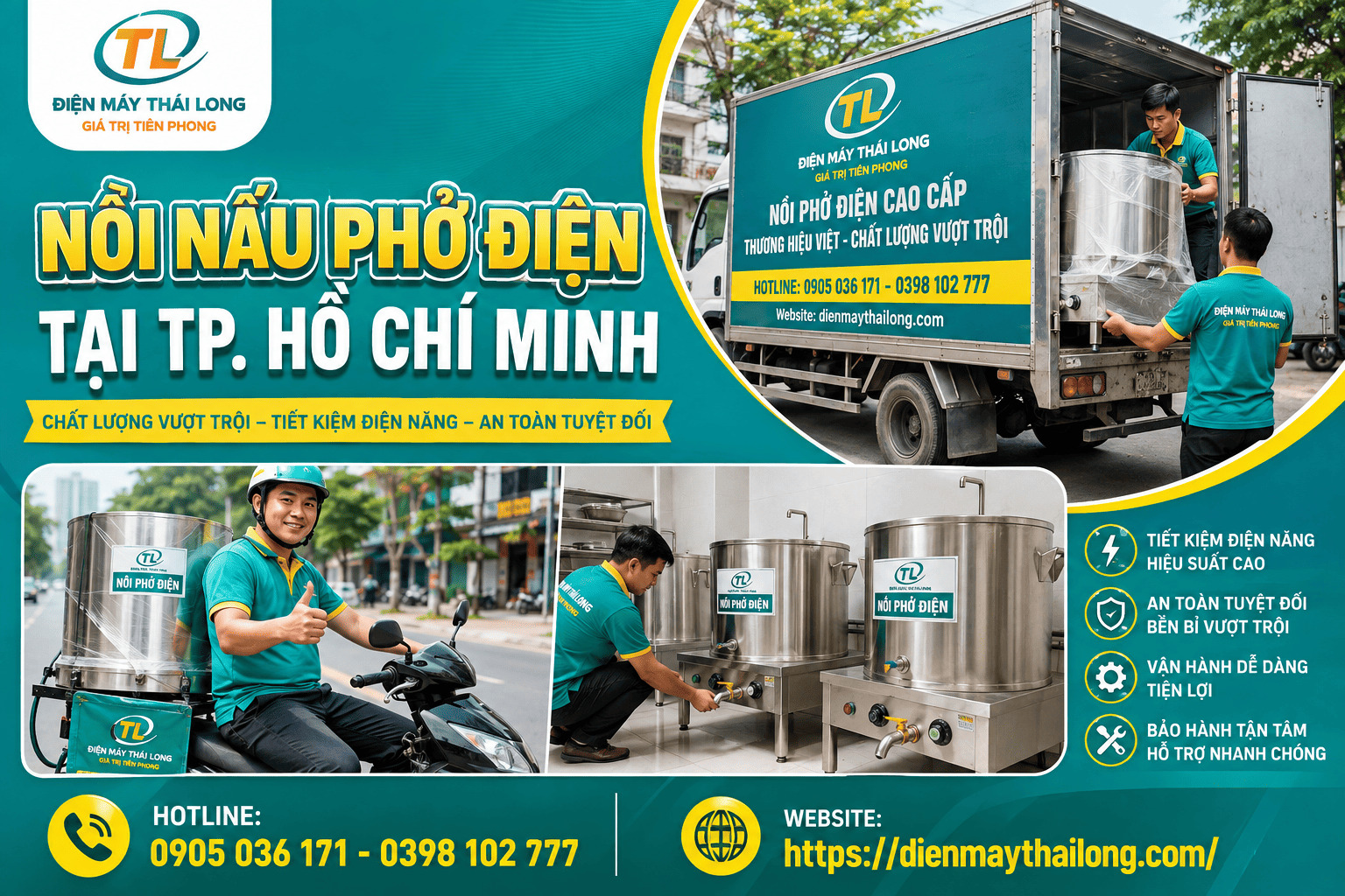 Nồi phở điện tại TPHCM