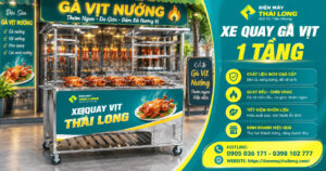 Địa chỉ bán xe quay gà vịt