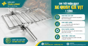 Xiên nướng của máy quay gà vịt
