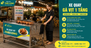 Vì sao nên sử dụng xe quay gà vịt 1 tầng